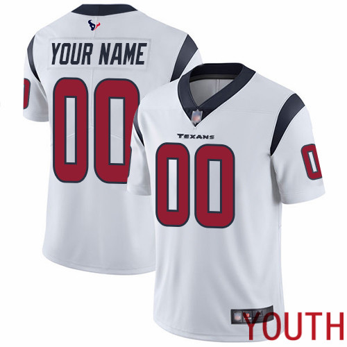 Limited White Youth Road Jersey NFL Customized Football Houston Texans Vapor Untouchable->customized nfl jersey->Custom Jersey